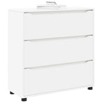 Storage Cabinet 80 x 31 x 81 cm Engineered Wood White