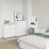 Storage Cabinet High Gloss White 80 x 31 x 81 cm - Top-Down View