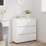 Storage Cabinet High Gloss White 80 x 31 x 81 cm - 45-Degree Angle