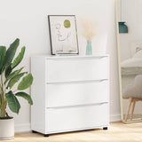 Storage Cabinet High Gloss White 80 x 31 x 81 cm - Rear View