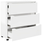 Storage Cabinet High Gloss White 80 x 31 x 81 cm - Close-Up Angle