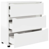 Storage Cabinet High Gloss White 80 x 31 x 81 cm