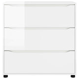 Storage Cabinet High Gloss White 80 x 31 x 81 cm - Low Angle
