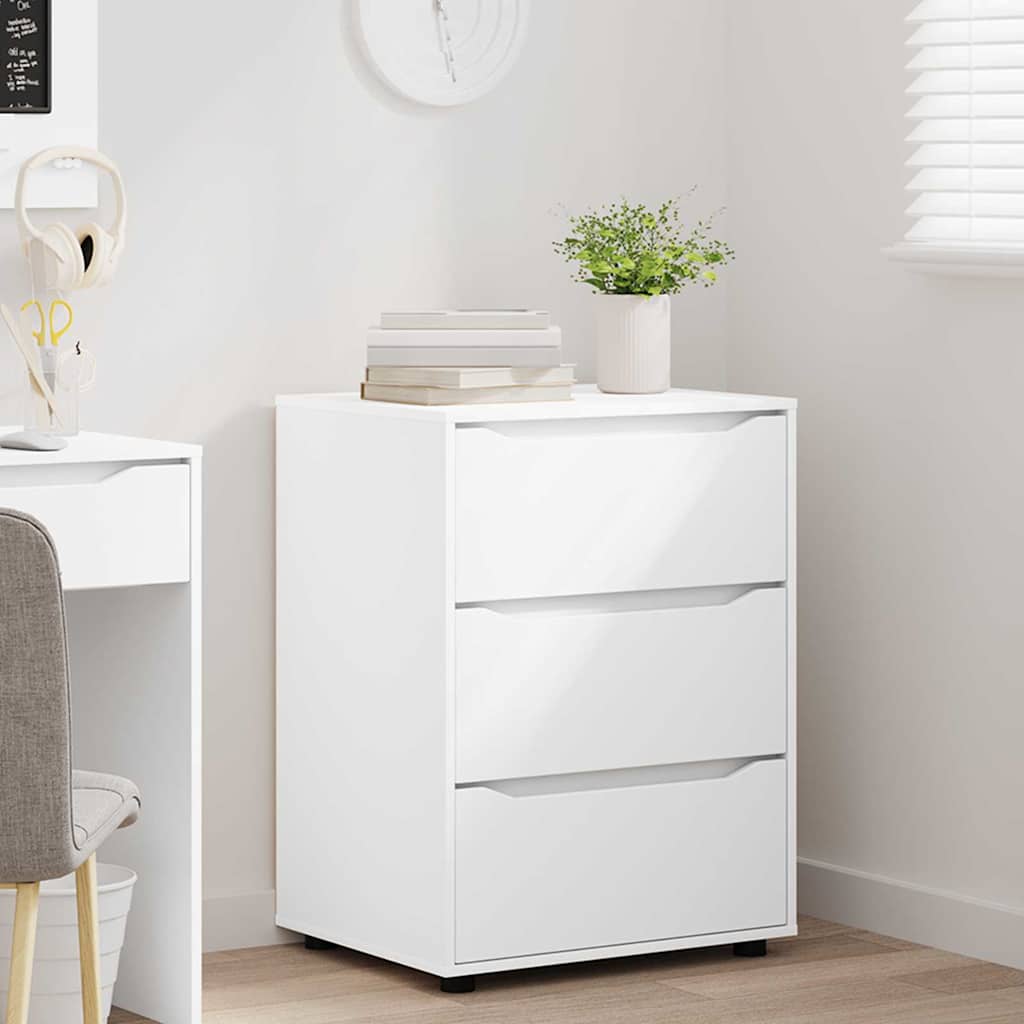 Storage Cabinet White 60 x 48 x 81 cm Engineered Wood