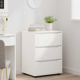 Storage Cabinet White 60 x 48 x 81 cm Engineered Wood - 45-Degree Angle