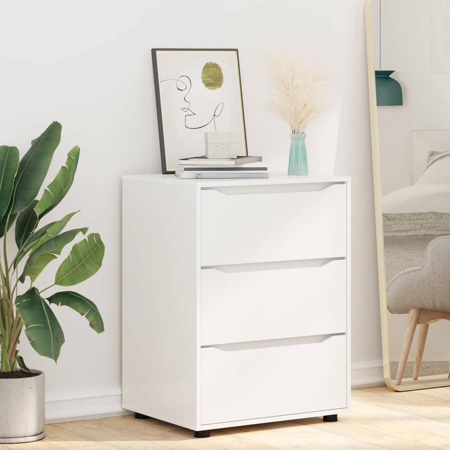 Storage Cabinet 60 x 48 x 81 cm Engineered Wood White
