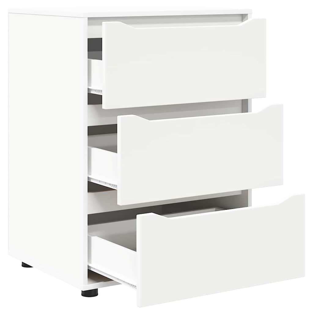 Storage Cabinet White 60 x 48 x 81 cm Engineered Wood