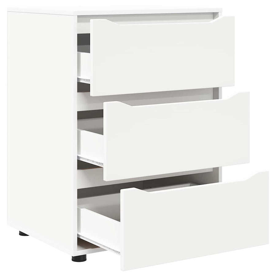 Storage Cabinet 60 x 48 x 81 cm Engineered Wood White