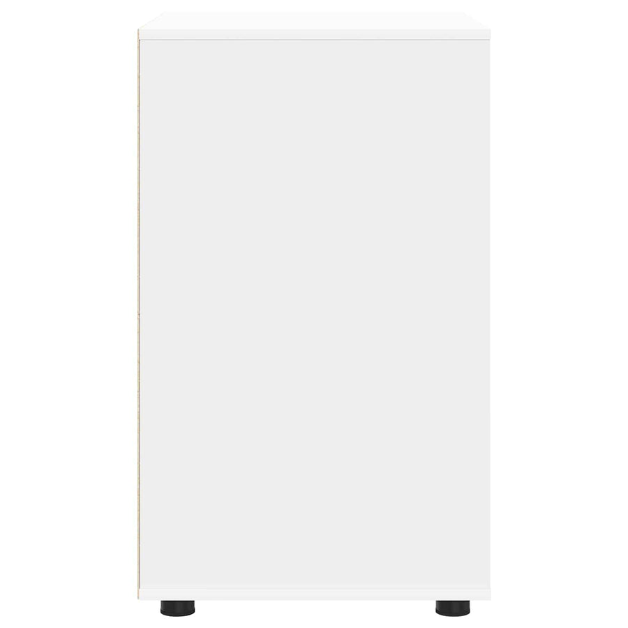 Storage Cabinet 60 x 48 x 81 cm Engineered Wood White