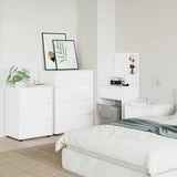 Storage Cabinet High Gloss White 60 x 48 x 81 cm