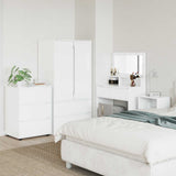 Storage Cabinet High Gloss White 60 x 48 x 81 cm