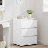 Storage Cabinet High Gloss White 60 x 48 x 81 cm - Top-Down View