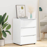 Storage Cabinet High Gloss White 60 x 48 x 81 cm