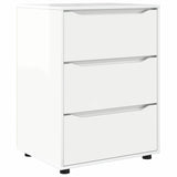 Storage Cabinet High Gloss White 60 x 48 x 81 cm - Front View