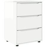 Storage Cabinet High Gloss White 60 x 48 x 81 cm