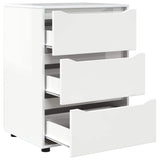 Storage Cabinet High Gloss White 60 x 48 x 81 cm - Rear View