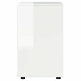 Storage Cabinet High Gloss White 60 x 48 x 81 cm - Low Angle