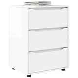 Storage Cabinet High Gloss White 60 x 48 x 81 cm