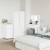 Storage Cabinet White 40 x 48 x 81 cm Engineered Wood - Top-Down View