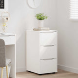 Storage Cabinet White 40 x 48 x 81 cm Engineered Wood - 45-Degree Angle