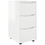 Storage Cabinet High Gloss White 40 x 48 x 81 cm - Front View