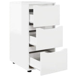 Storage Cabinet High Gloss White 40 x 48 x 81 cm - Close-Up Angle