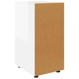 Storage Cabinet High Gloss White 40 x 48 x 81 cm