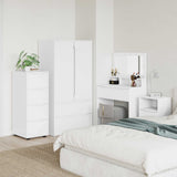 Storage Cabinet White 40 x 48 x 105 cm Engineered Wood