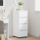 Storage Cabinet White 40 x 48 x 105 cm Engineered Wood - 45-Degree Angle