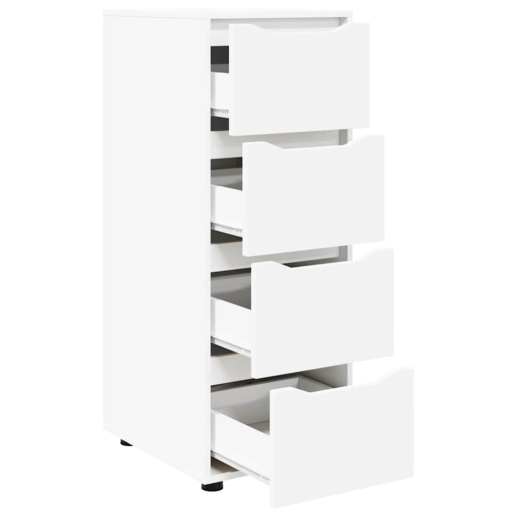 Storage Cabinet White 40 x 48 x 105 cm Engineered Wood