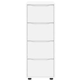 Storage Cabinet White 40 x 48 x 105 cm Engineered Wood - Low Angle