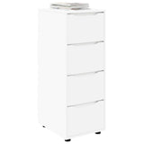 Storage Cabinet White 40 x 48 x 105 cm Engineered Wood - Side View