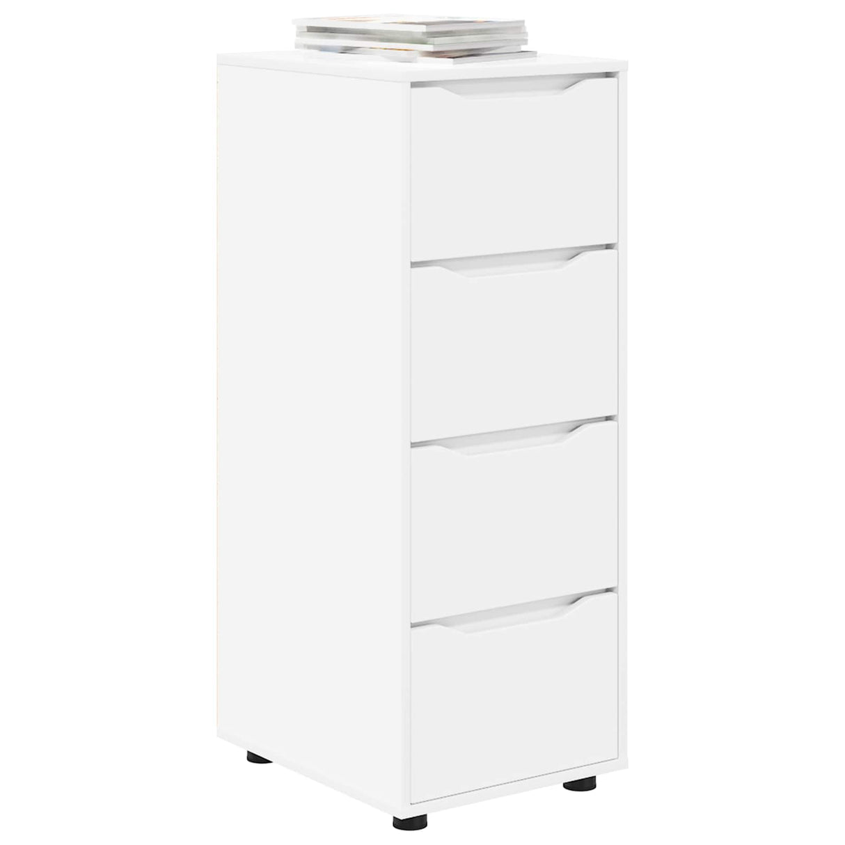 Storage Cabinet White 40 x 48 x 105 cm Engineered Wood