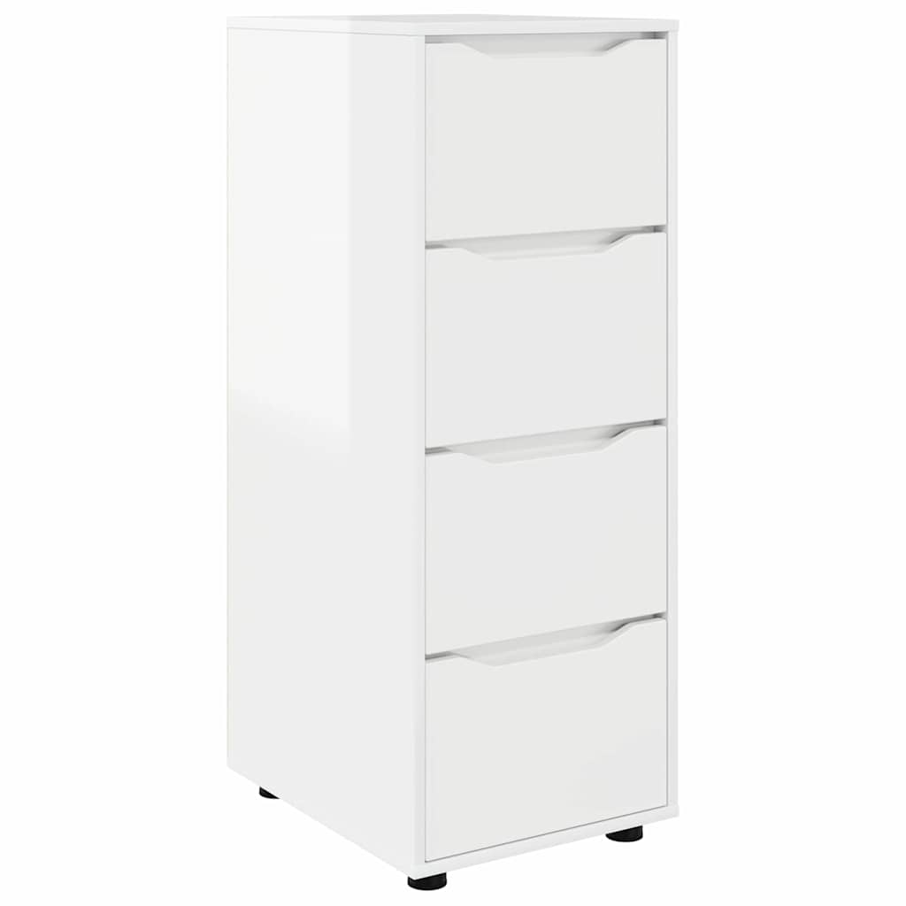 Storage Cabinet High Gloss White 40 x 48 x 105 cm