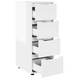 Storage Cabinet High Gloss White 40 x 48 x 105 cm - Close-Up Angle