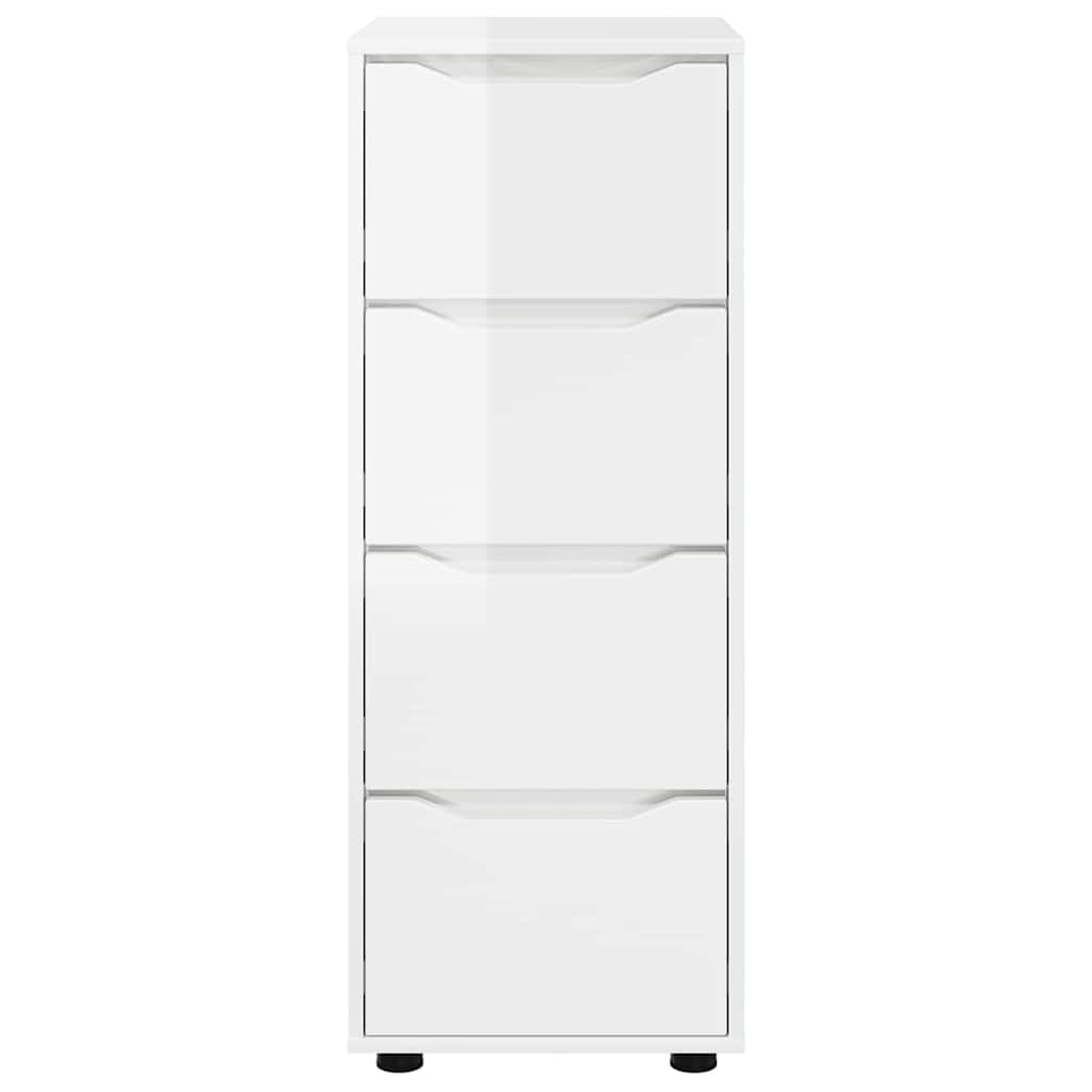 Storage Cabinet High Gloss White 40 x 48 x 105 cm