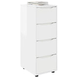 Storage Cabinet High Gloss White 40 x 48 x 105 cm