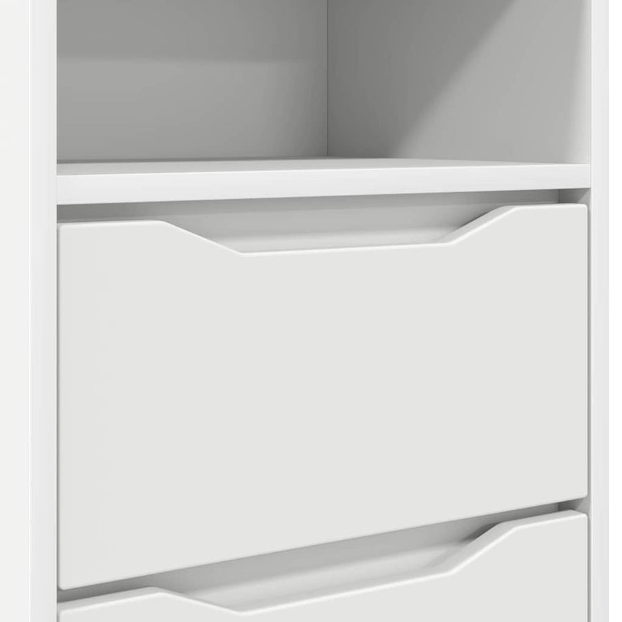 Bedside Tables 2 pcs White 40 x 30 x 67 cm Engineered Wood