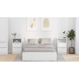 Bedside Tables 2 pcs White 40 x 30 x 467 cm Engineered Wood - Extra Image