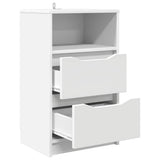 Bedside Tables 2 pcs White 40 x 30 x 467 cm Engineered Wood - 45-Degree Angle