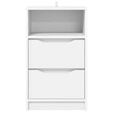 Bedside Tables 2 pcs White 40 x 30 x 467 cm Engineered Wood - Rear View