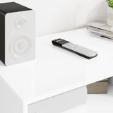 TV Cabinet with Drawer White 100 x 48 x 43 cm Engineered Wood - Top-Down View