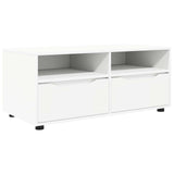 TV Cabinet with Drawer White 100 x 48 x 43 cm Engineered Wood - Front View
