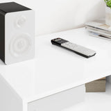 TV Cabinet High Gloss White 100 x 48 x 43 cm Engineered Wood - Top-Down View