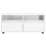 TV Cabinet High Gloss White 100 x 48 x 43 cm Engineered Wood