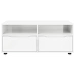 TV Cabinet 100 x 48 x 43 cm High Gloss White Engineered Wood