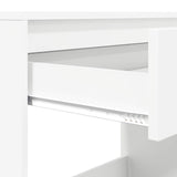 Desk with Drawer White 100 x 50 x 78 cm Engineered Wood - Extra Image