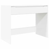 Desk with Drawer White 100 x 50 x 78 cm Engineered Wood - Front View
