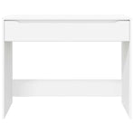 Desk with Drawer White 100 x 50 x 78 cm Engineered Wood