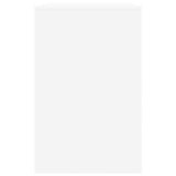 Desk with Drawer White 100 x 50 x 78 cm Engineered Wood - Close-Up Angle